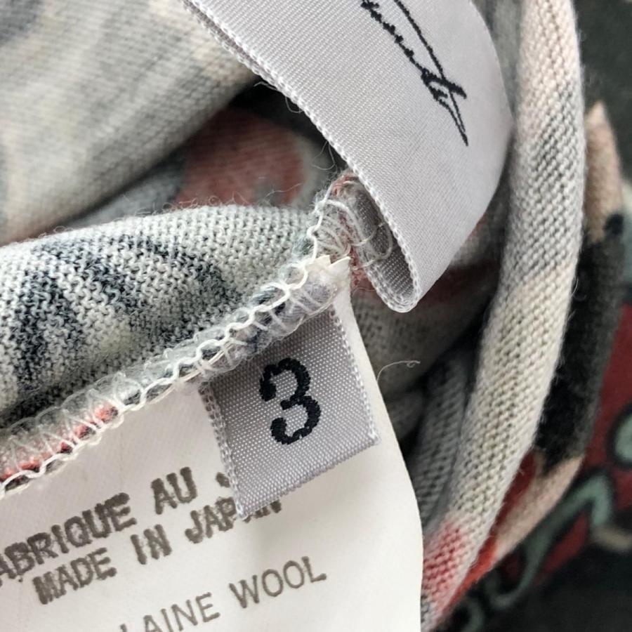 YOHJI YAMAMOTO ヨウジヤマモト 長袖カットソー サイズ:3 カーキ YOHJI YAMAMOTO ヨウジヤマモト 長袖カットソー サイズ:3 カーキ
