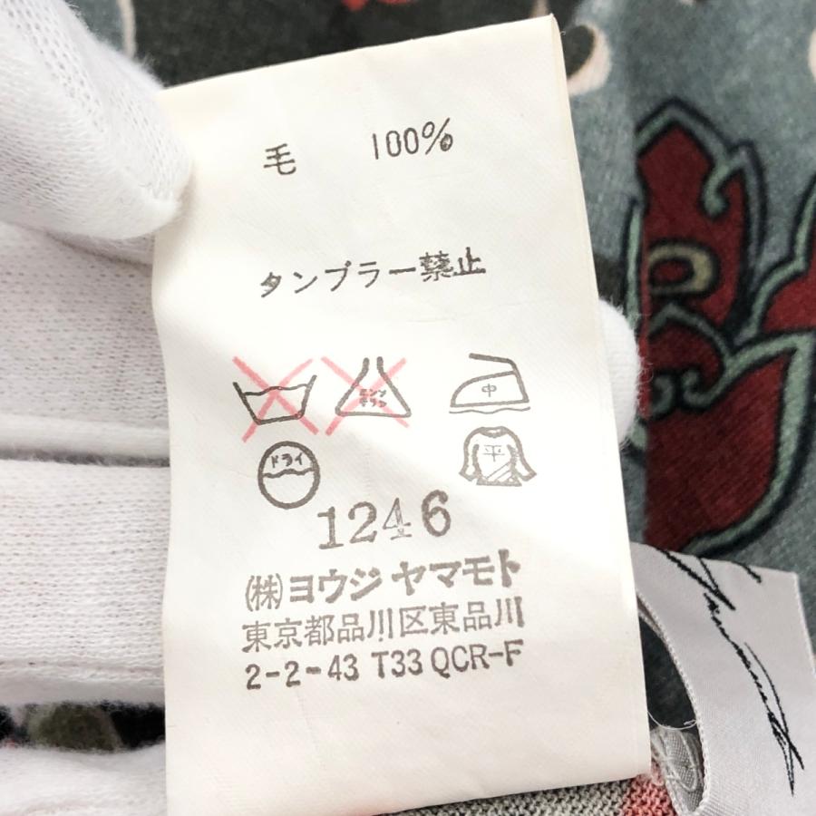YOHJI YAMAMOTO ヨウジヤマモト 長袖カットソー サイズ:3 カーキ YOHJI YAMAMOTO ヨウジヤマモト 長袖カットソー サイズ:3 カーキ