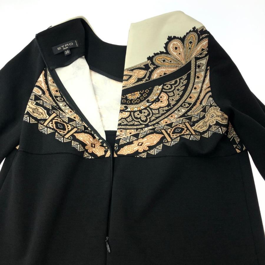 ETRO エトロ 長袖ワンピース 美品 サイズ:38 ブラック ETRO エトロ 長袖ワンピース 美品 サイズ:38 ブラック