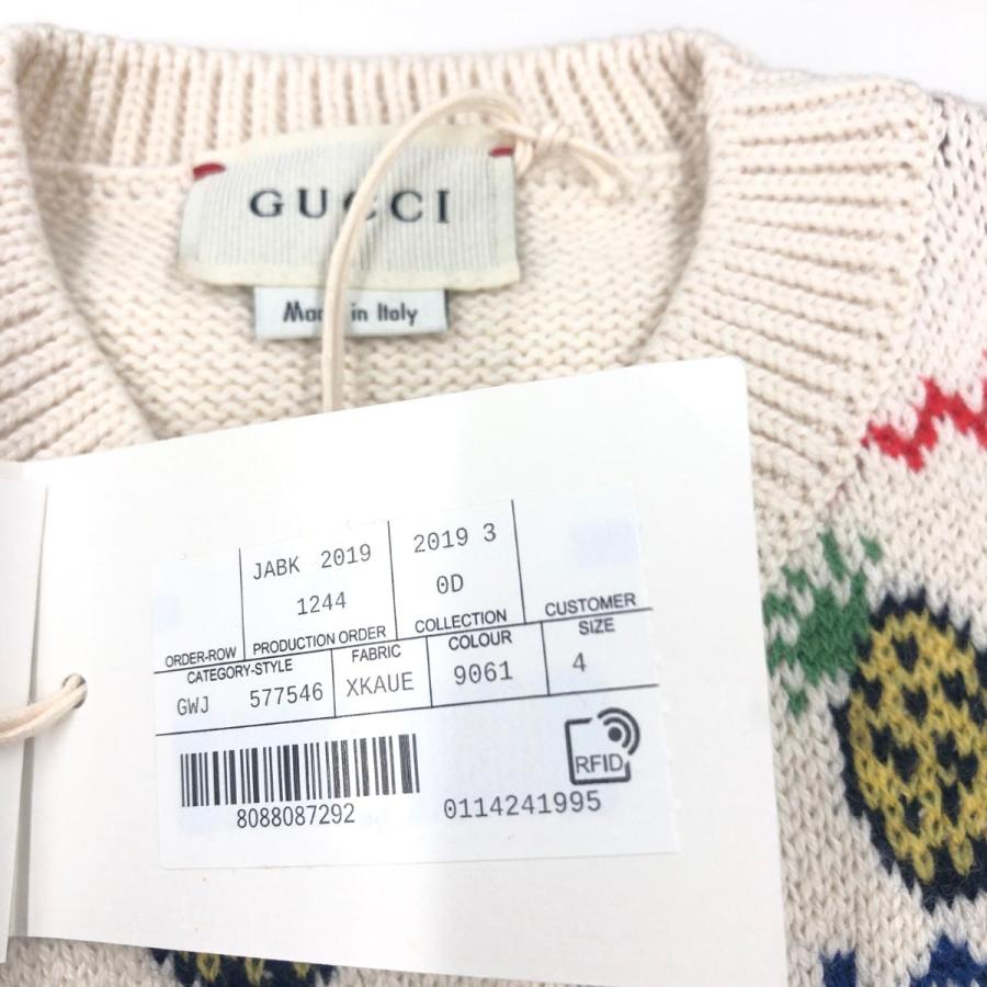 GUCCI グッチ 2019AW フルーツ柄ニットベスト 未使用品 サイズ:4 GUCCI グッチ 2019AW フルーツ柄ニットベスト 未使用品 サイズ:4