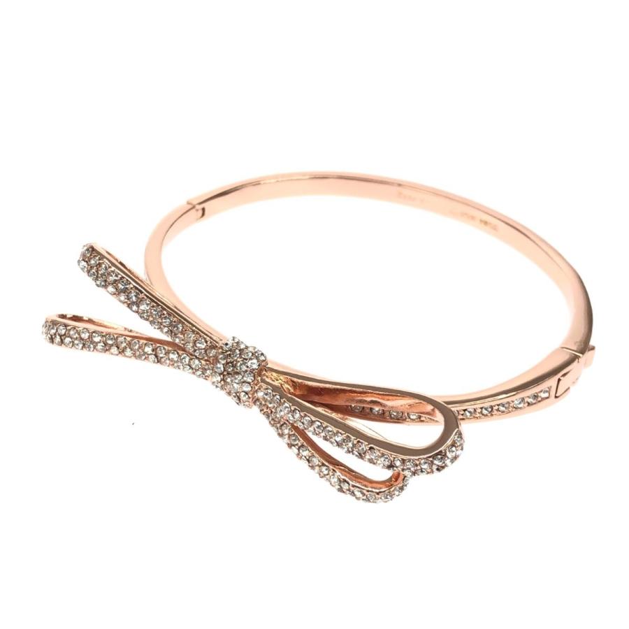 Kate spade ケイトスペード バングル ピンクゴールドカラー リボン  