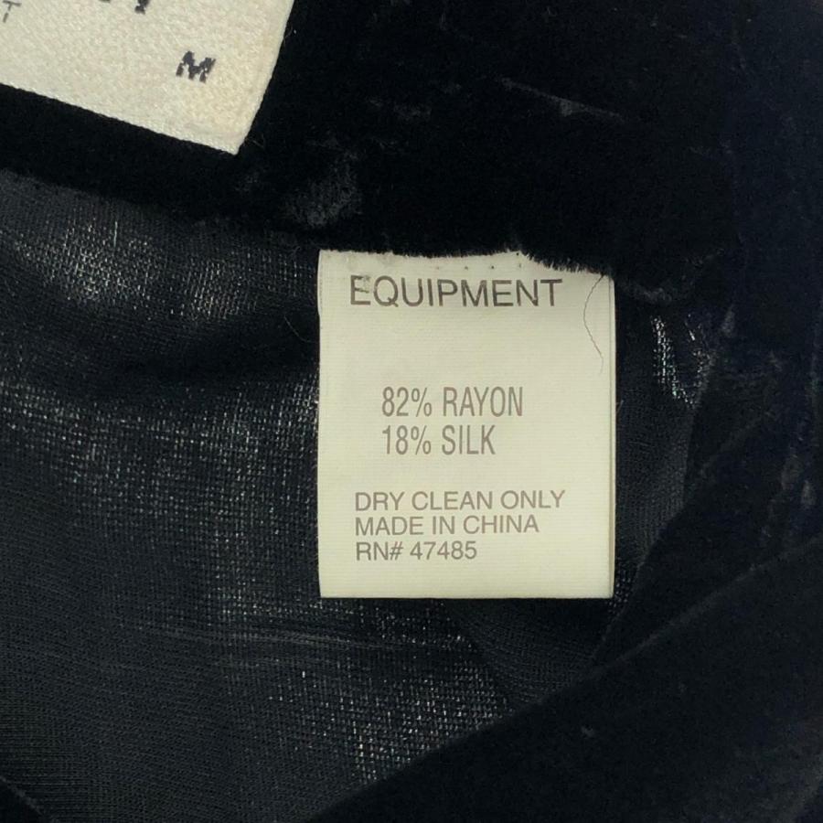 EQUIPMENT エキプモン 長袖ブラウス サイズ:M ブラック シルク混 EQUIPMENT エキプモン 長袖ブラウス サイズ:M ブラック シルク混
