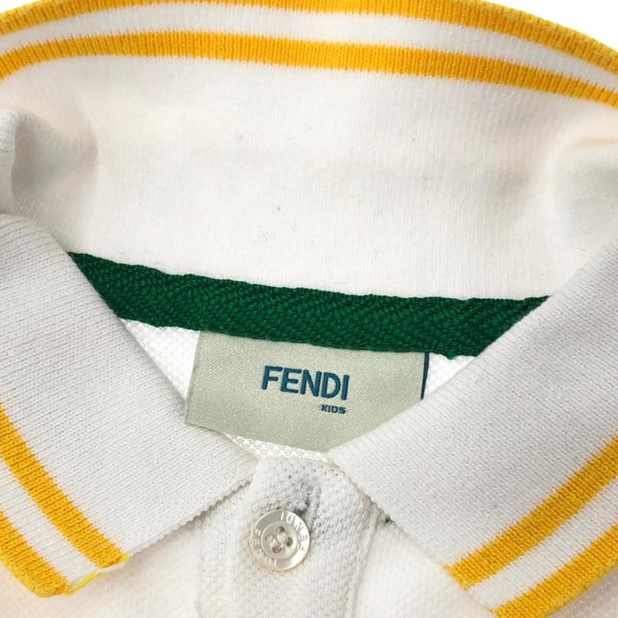 FENDI フェンディ 半袖ポロシャツ サイズ:120 6A ホワイト FENDI フェンディ 半袖ポロシャツ サイズ:120 6A ホワイト