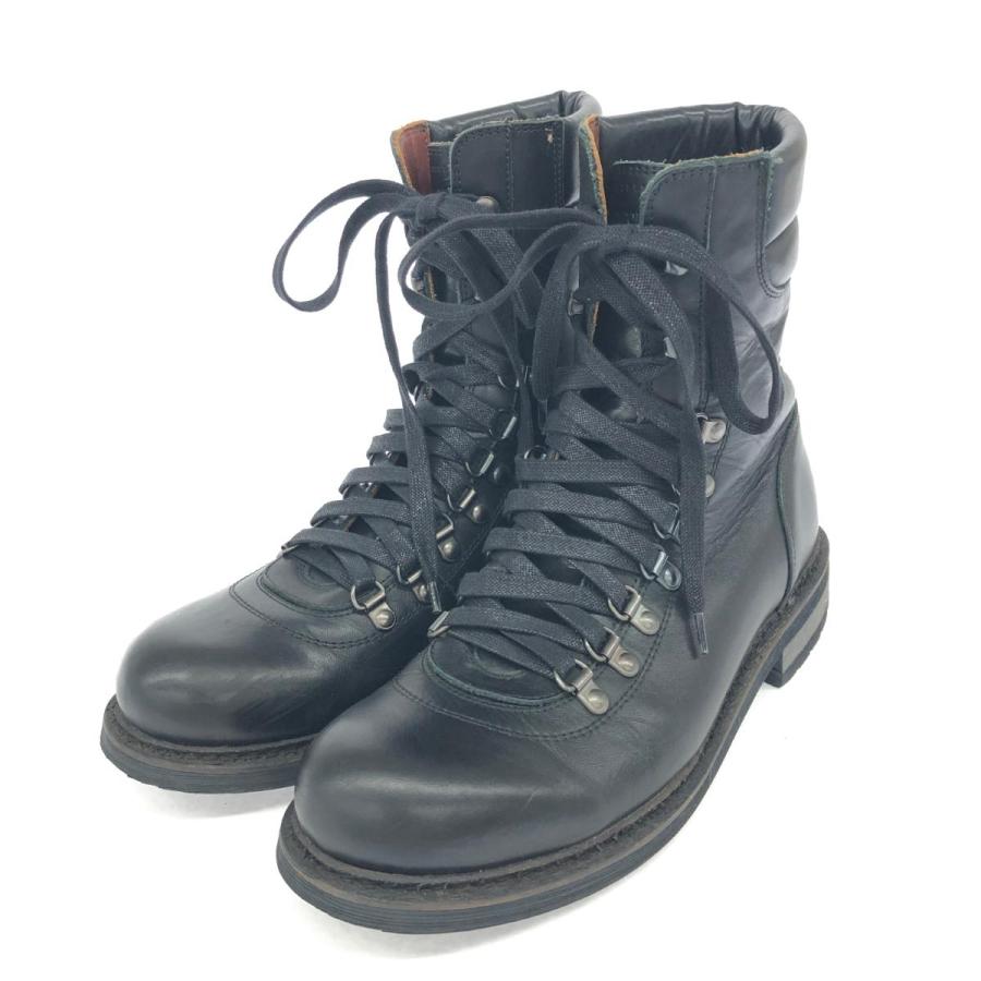EMPORIO ARMANI エンポリオアルマーニ ブーツ 6 ブラック レザー EMPORIO ARMANI エンポリオアルマーニ ブーツ 6 ブラック レザー