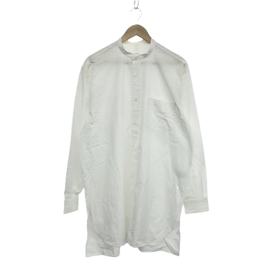 【値下げ】COMOLI ／バンドカラーシャツ／WHITE／サイズ3 値下げ】COMOLI ／バンドカラーシャツ／WHITE／サイズ3 コモリ バンド