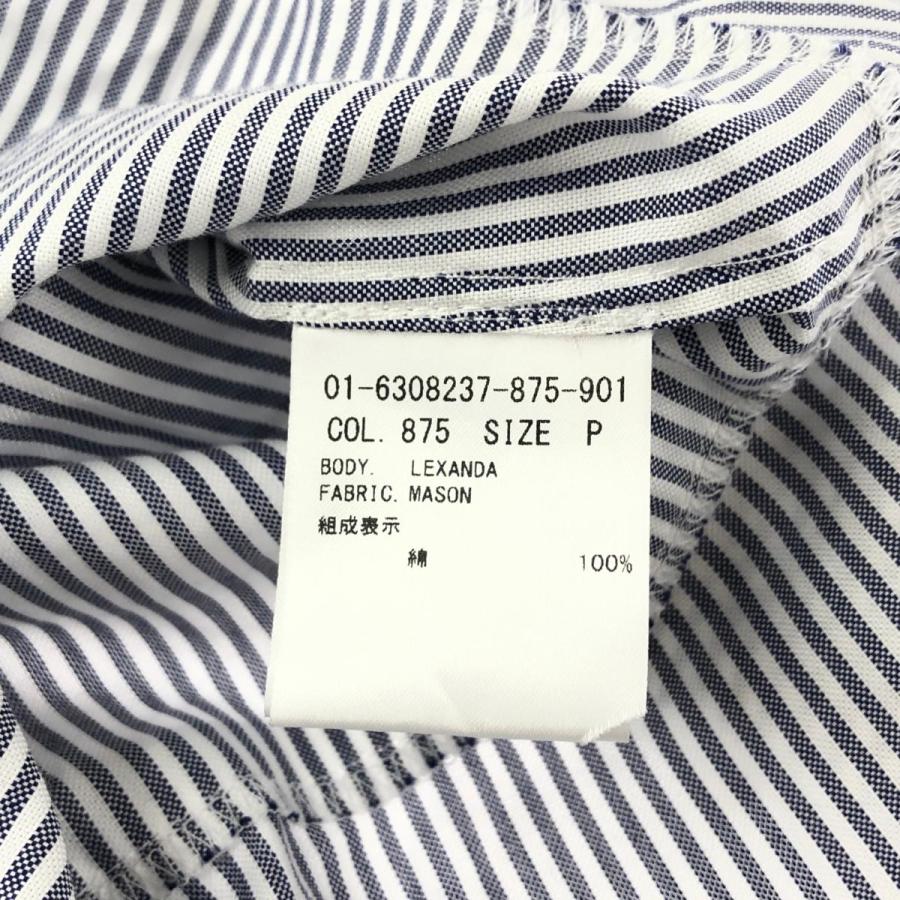 theory セオリー フレアブラウス 美品 サイズ:P ホワイト/ネイビー