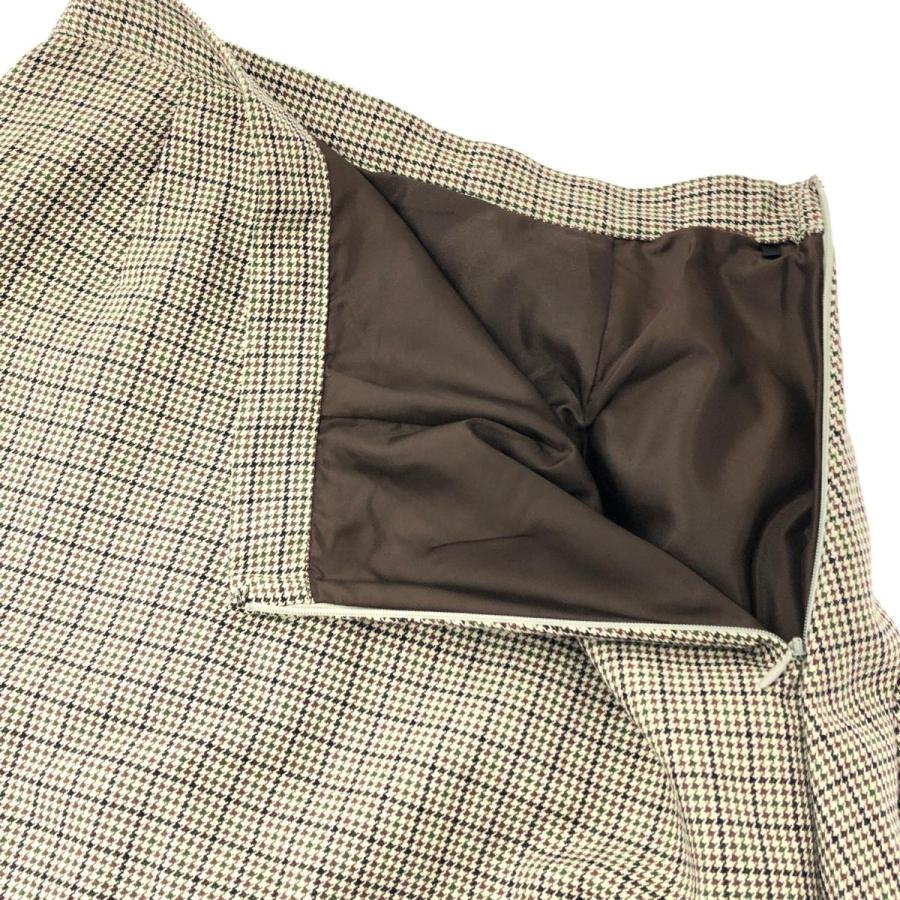 CLANE クラネ ガンクラブチェックプリーツスカート サイズ:1 13109  