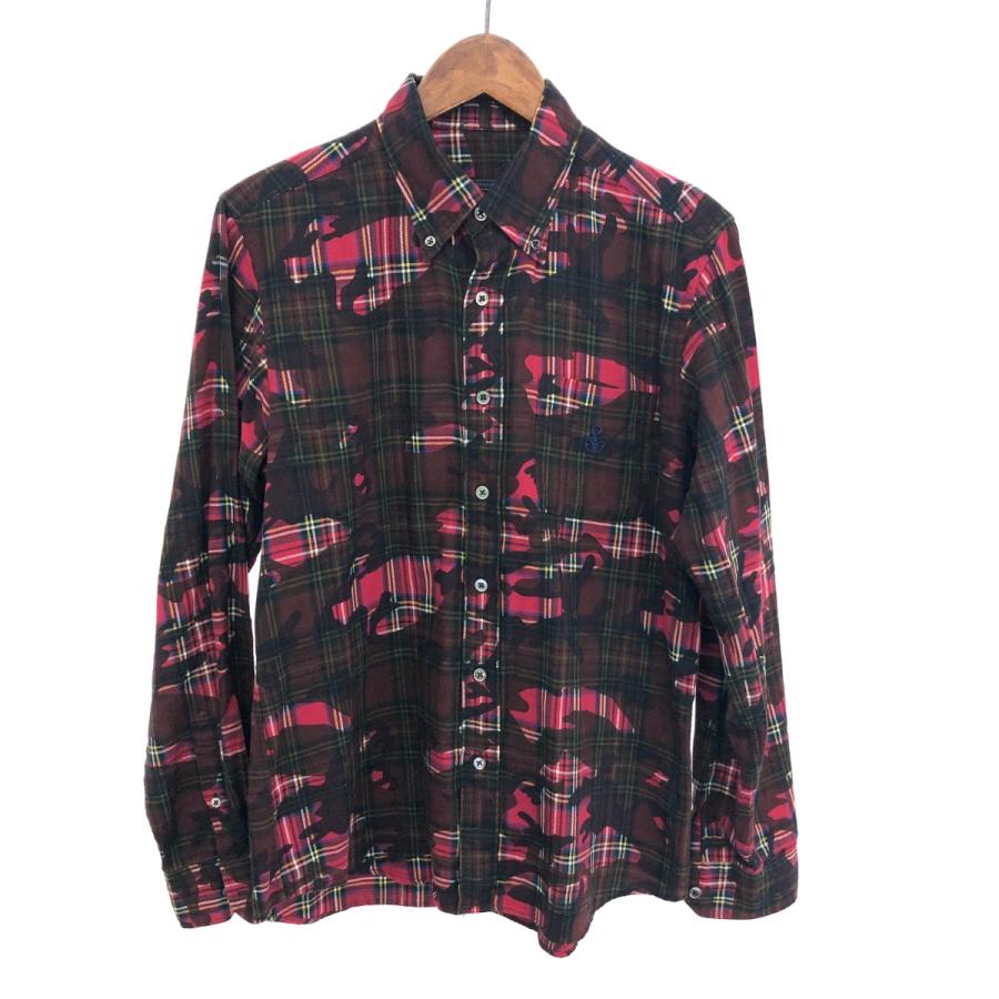 SOPHNET. ソフネット カモフラ×チェック 長袖 シャツ サイズ:M SOPH 