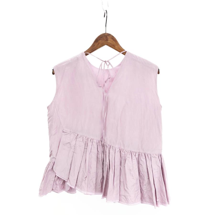 ［新品｝ドゥロワー　シルクノースリーブトップス 新品｝ドゥロワーシルクノースリーブトップス