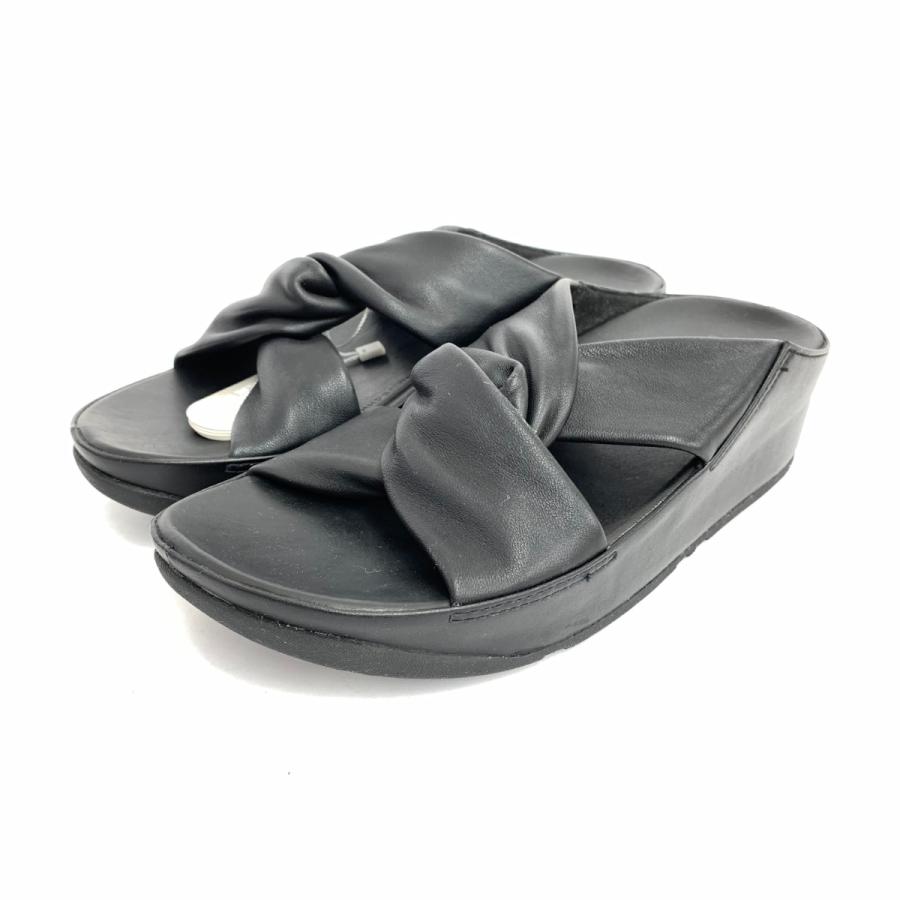 FitFlop フィットフロップ サンダル 良好 22.5 ブラック レディース 靴 