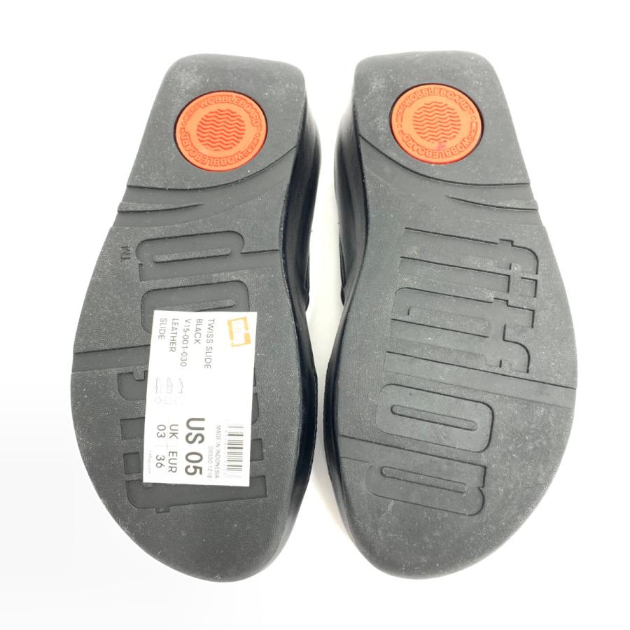 FitFlop フィットフロップ サンダル 良好 22.5 ブラック レディース 靴 