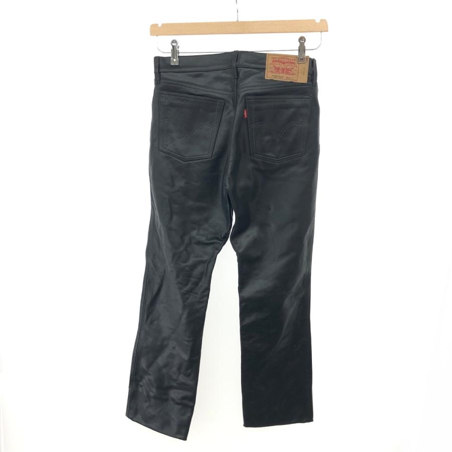 LEVI`S リーバイス レザーパンツ サイズ:W32 ブラック 牛革 LEVI`S リーバイス レザーパンツ サイズ:W32 ブラック 牛革
