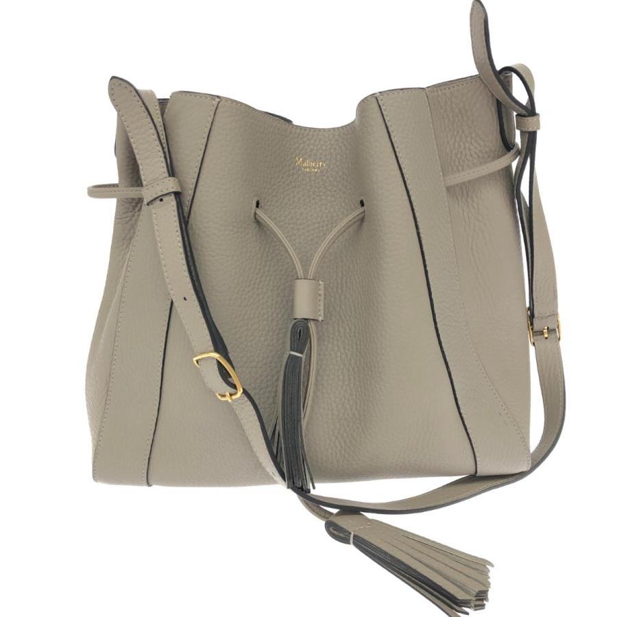 MULBERRY マルベリー ミリー ショルダーバッグ 良好 グレージュ 