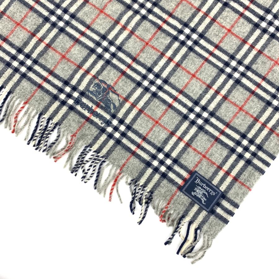 Burberry's バーバリーズ ブランケット グレー ウール100 Burberry's バーバリーズ ブランケット グレー ウール100