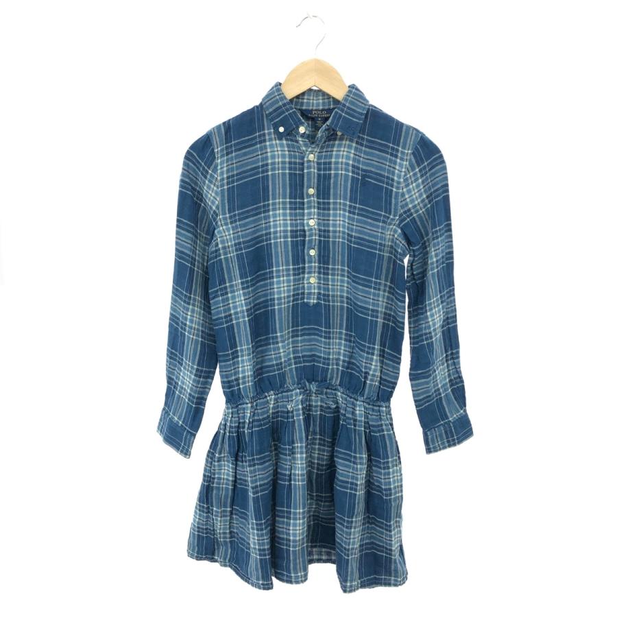 POLO RALPH LAUREN ポロラルフローレン チェック柄シャツワンピース 未 