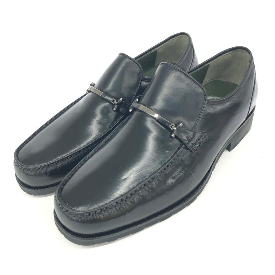 MARELLI マレリー ローファー 新品同様 25.5 ブラック メンズ 靴 MARELLI マレリー ローファー 新品同様 25.5 ブラック メンズ 靴