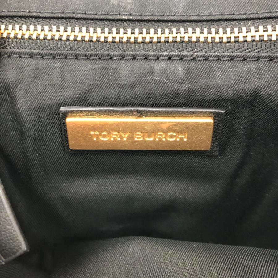 TORYBURCH トリーバーチ リュック ブラック レザーキルティング TORYBURCH トリーバーチ リュック ブラック レザーキルティング