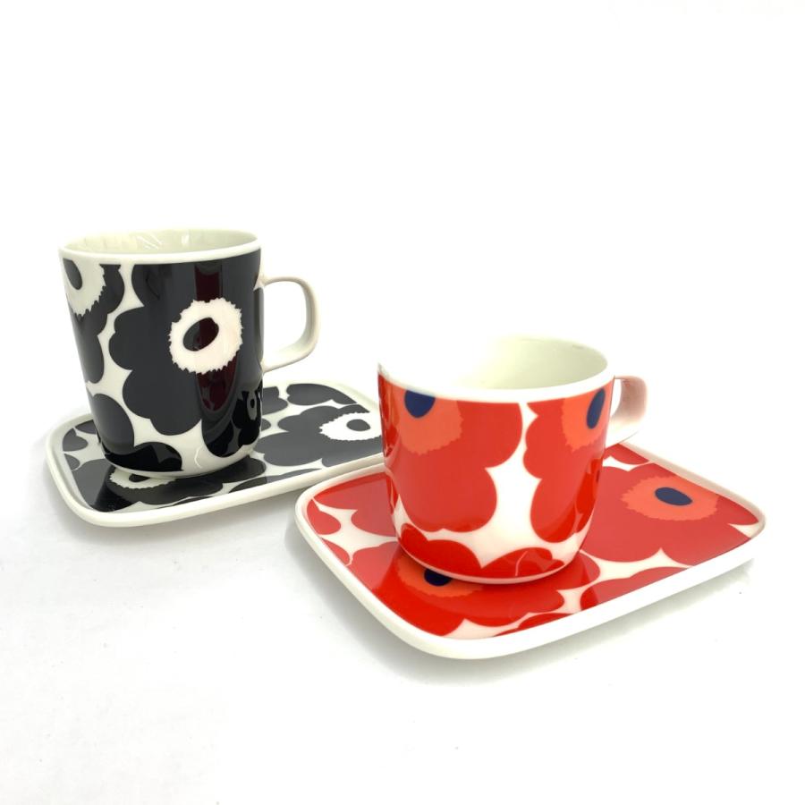 marimekko マリメッコ マグカップ&スクエアプレート カップ marimekko マリメッコ マグカップ&スクエアプレート カップ
