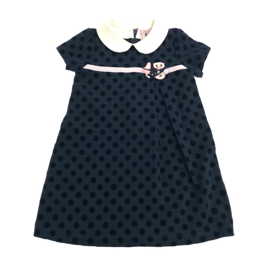MONNALISA モナリザ 襟付きワンピース 美品 サイズ:36M/約100cm MONNALISA モナリザ 襟付きワンピース 美品 サイズ:36M/約100cm
