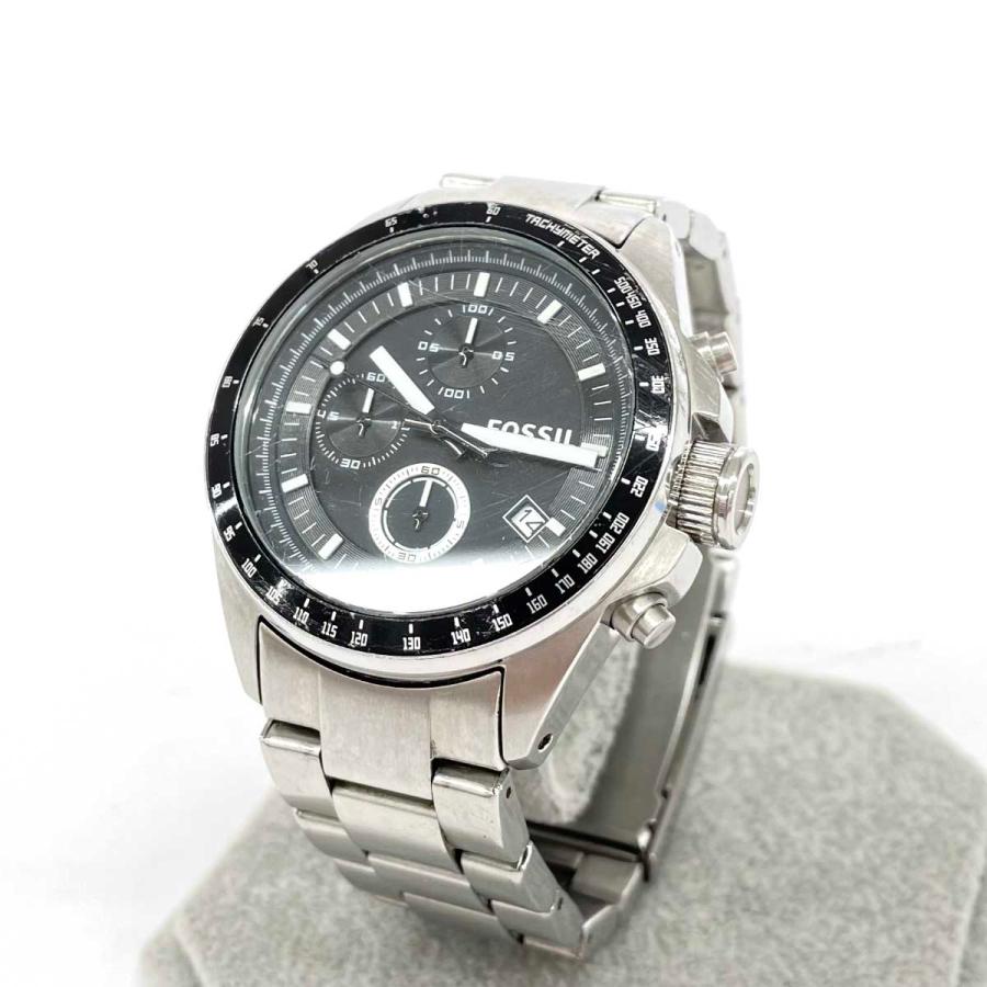 Fossil フォッシル デッカー 腕時計 クロノグラフ CH2600 シルバーカラー SS メンズ ウォッチ watch : リサイクル ...