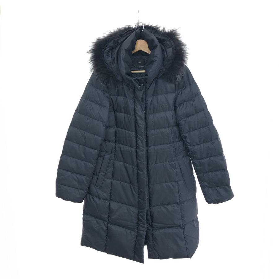 【美品】23区 シレータフタダウンジャケット ブラック40ファー取外 23区（ニジュウサンク）の「シレータフタダウン（ダウンジャケット