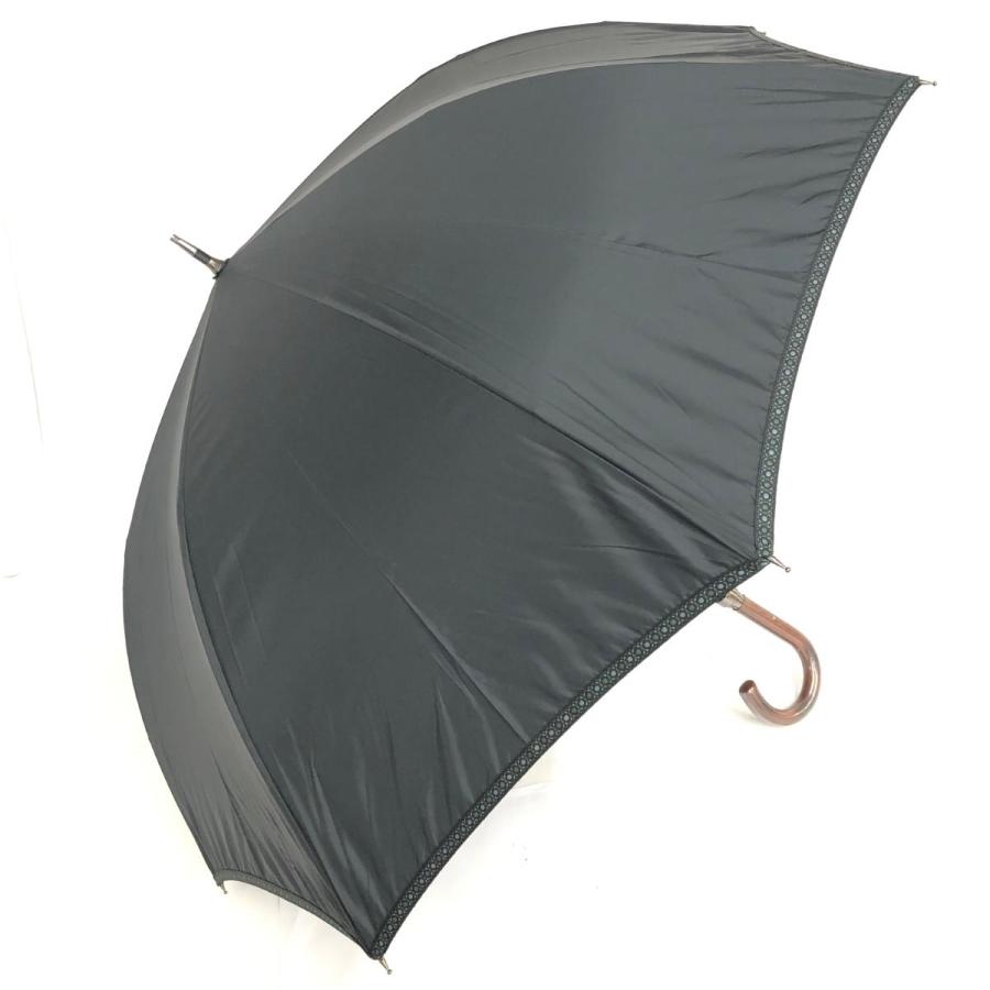 イヴサンローラン 黒のバラ刺繍折りたたみ日傘 ケース付き YSL