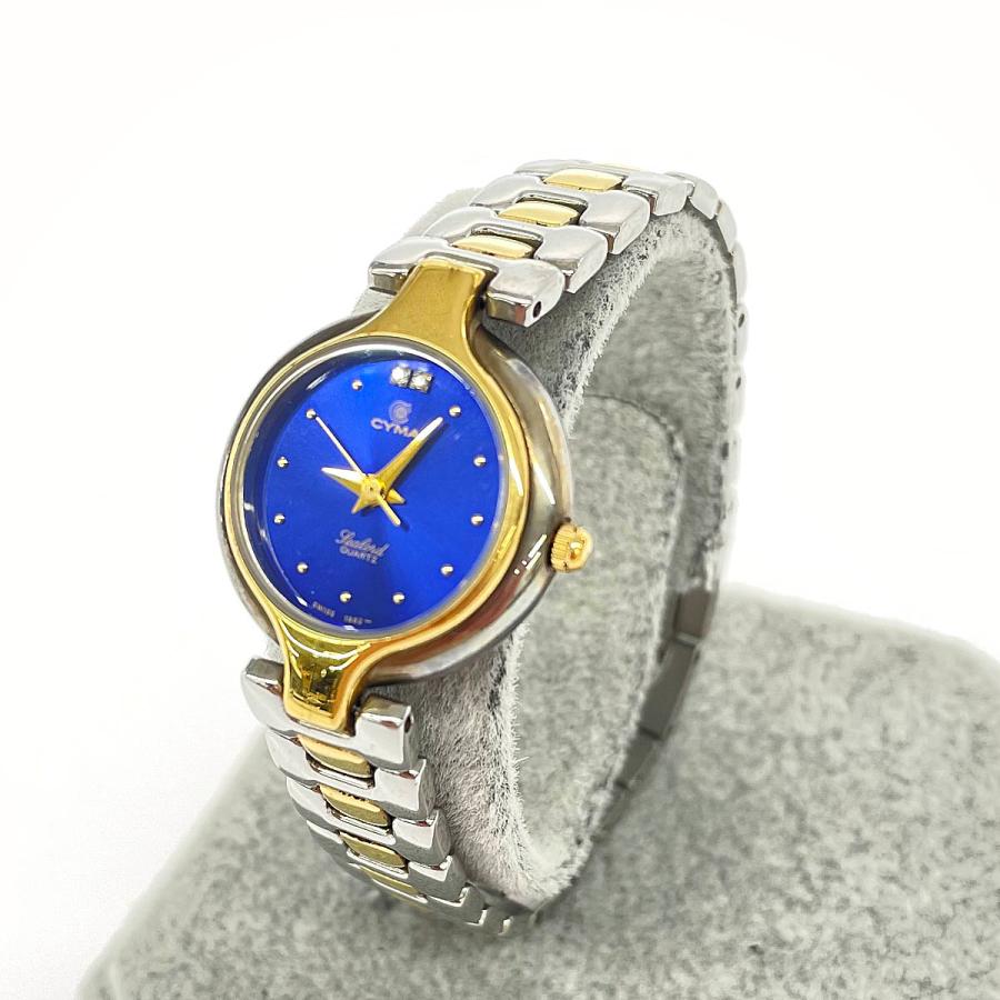 CYMA シーマ シーロード 腕時計 クォーツ 412 ゴールド×シルバーカラー