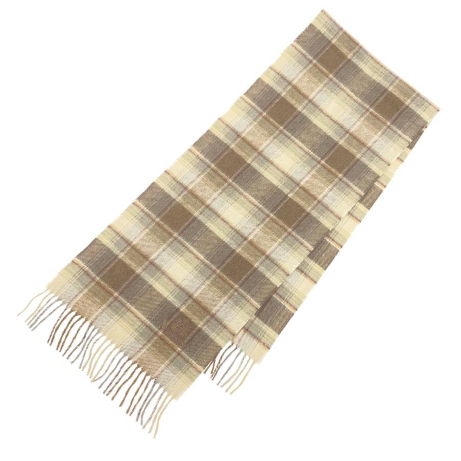 Aquascutum アキュアスクータム マフラー カシミア100% ベージュ