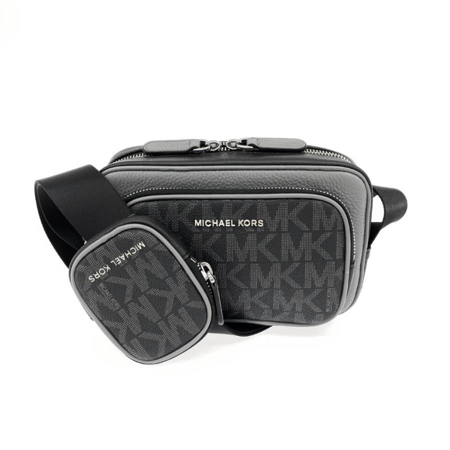 マイケルコースハドソンポーチ付きカメラバ ッグ MKシグネチャーロゴ