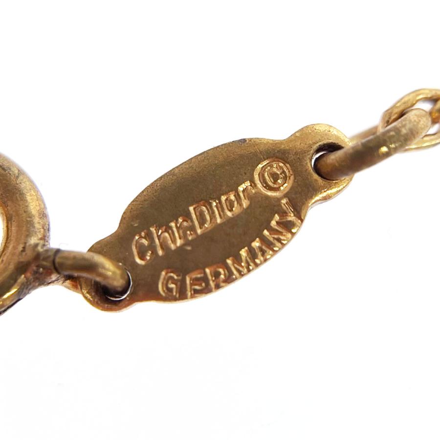 美品　Dior　ネックレス　トロッター　ゴールド　ネックレス ディオール ヴィンテージ トロッター プレート ネックレス