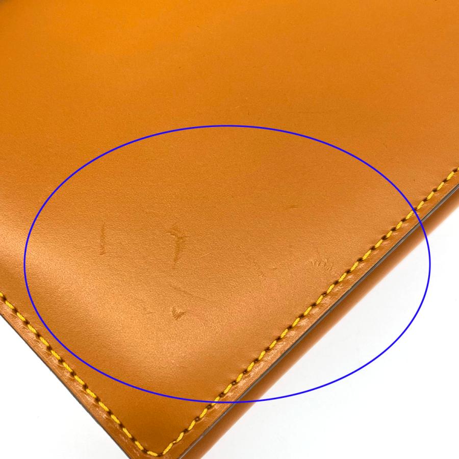 Kitamura キタムラ 二つ折り 長財布 美品 キャメル レザー Kロゴ