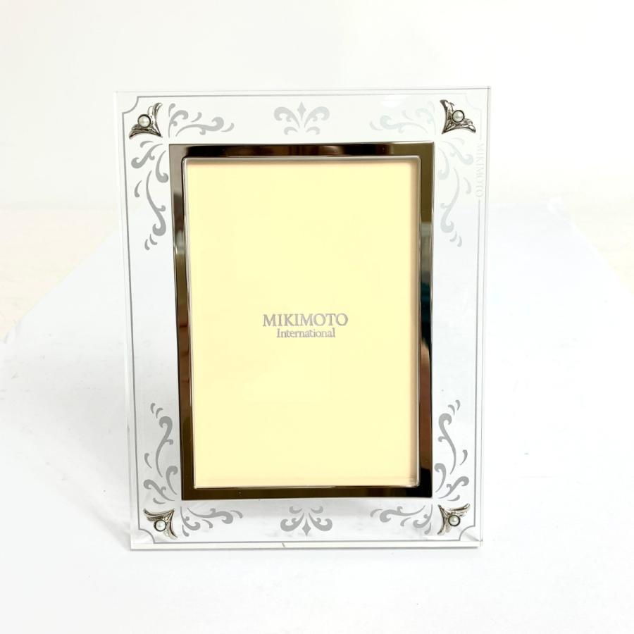 新品未使用 mikimoto 銀製 パール付きフォトフレーム MIKIMOTO
