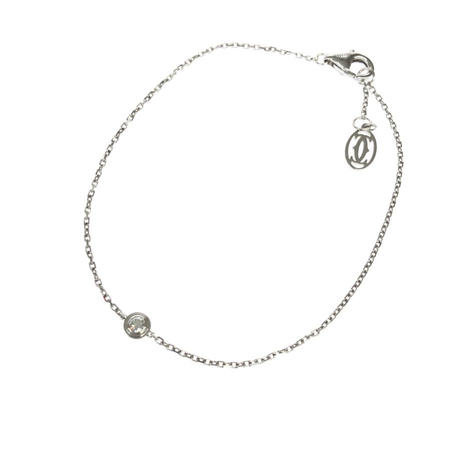 Cartier ♥カルティエ♥ K18WG ダムール ダイヤブレスレット XS♥ Cartier カルティエ ブレスレット/ダムールXS 良好 1Pダイヤ
