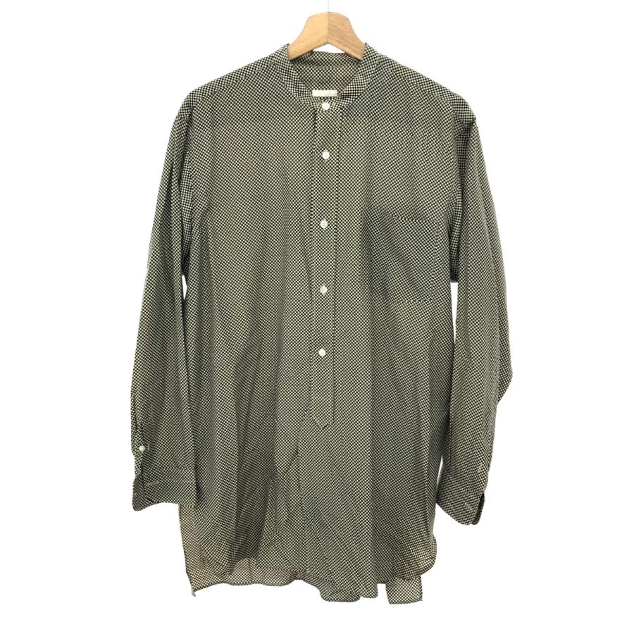 COMOLI コモリ バンドカラーシャツ 良好 サイズ:2 ドット柄 K01-02008  