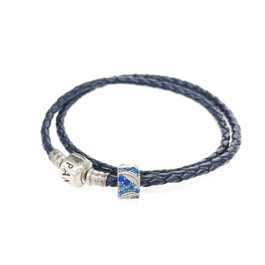 PANDORA ブレスレット2種セット Pandora チャーム付きブレスレット 2点