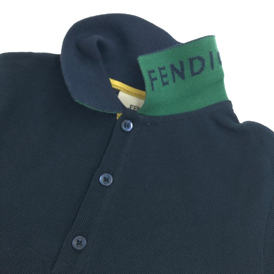 FENDI フェンディ 長袖ポロシャツ 新品同様 サイズ:6A ネイビー FENDI フェンディ 長袖ポロシャツ 新品同様 サイズ:6A ネイビー