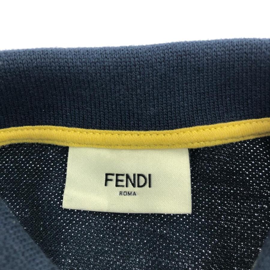 FENDI フェンディ 長袖ポロシャツ 新品同様 サイズ:6A ネイビー FENDI フェンディ 長袖ポロシャツ 新品同様 サイズ:6A ネイビー