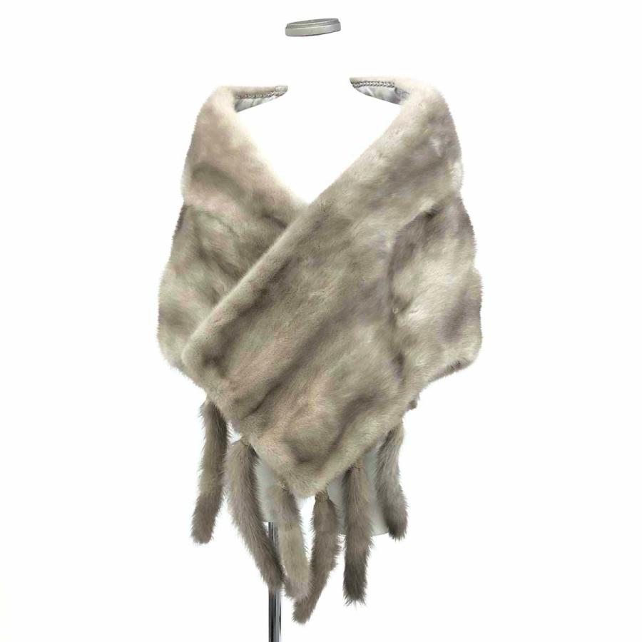 Mink ミンク 毛皮コート グレージュ レディース 高級 ファー 