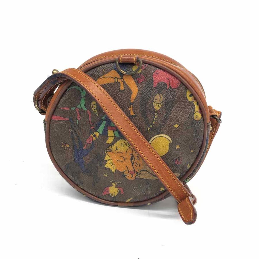 PIERO GUIDI ピエログイディ ショルダーバッグ ブラウン PVC サーカス  