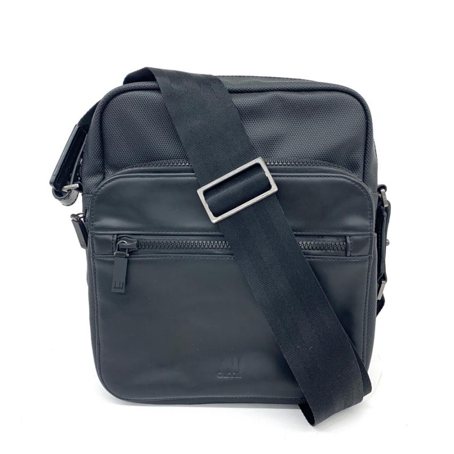 dunhill ダンヒル ショルダーバッグ ブラック PVC 切替 メンズ 斜め掛け shoulder bag 鞄 1