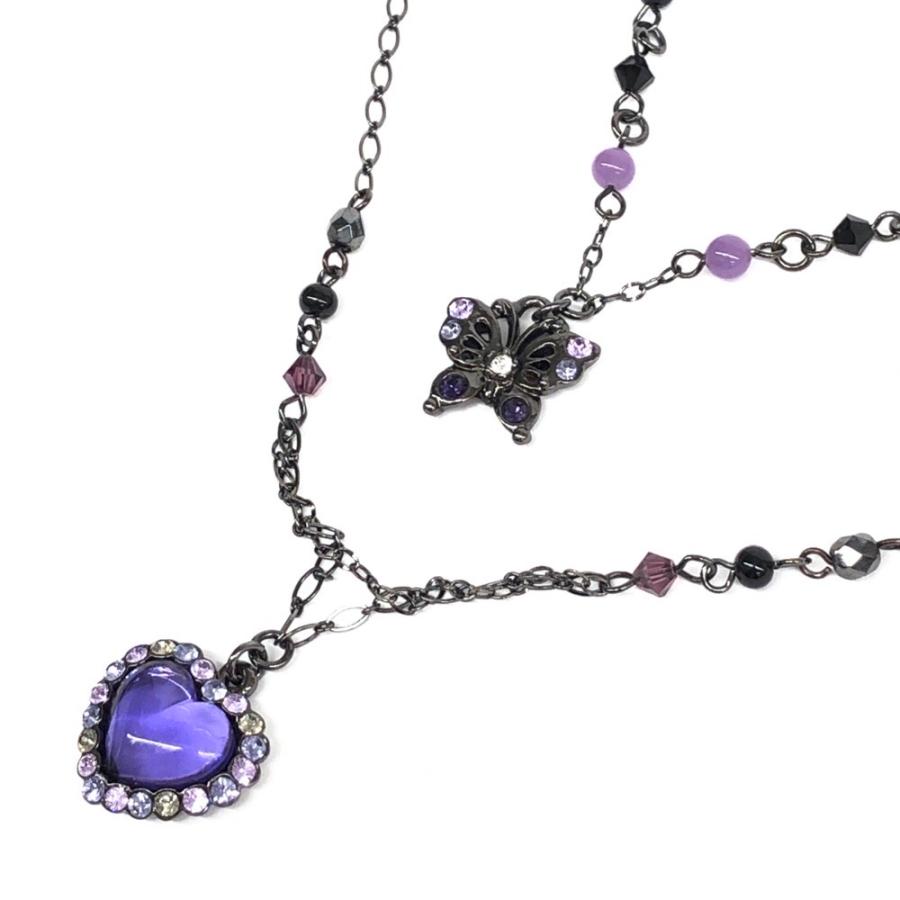 ANNA SUI アナスイ ネックレス2点 美品 ブロンズカラー ハート ANNA SUI アナスイ ネックレス2点 美品 ブロンズカラー ハート