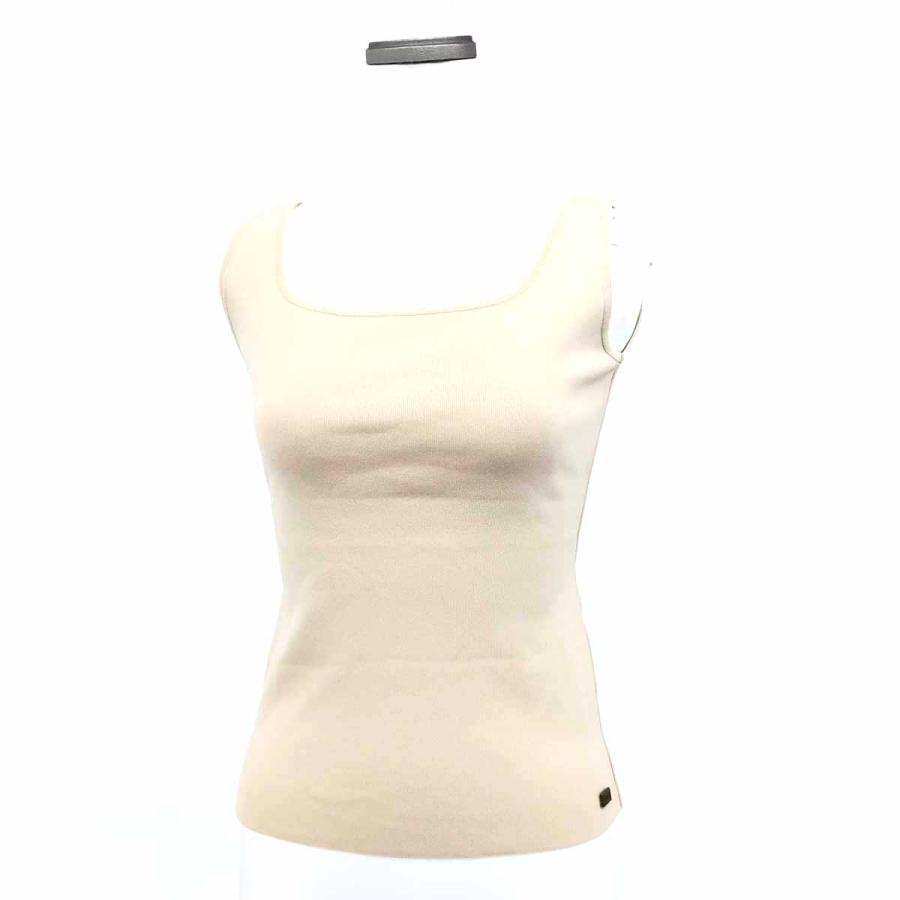 FOXEY ベージュノースリーブトップスサイズ40