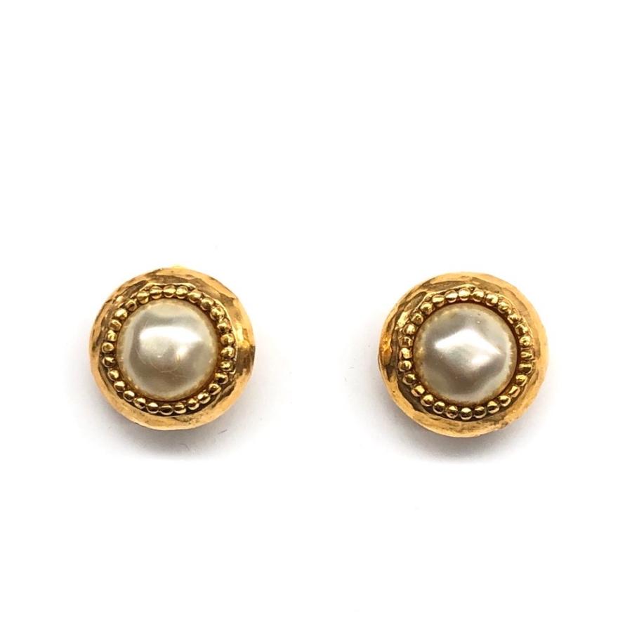 CHANEL シャネル イヤリング ゴールドカラー フェイクパール  