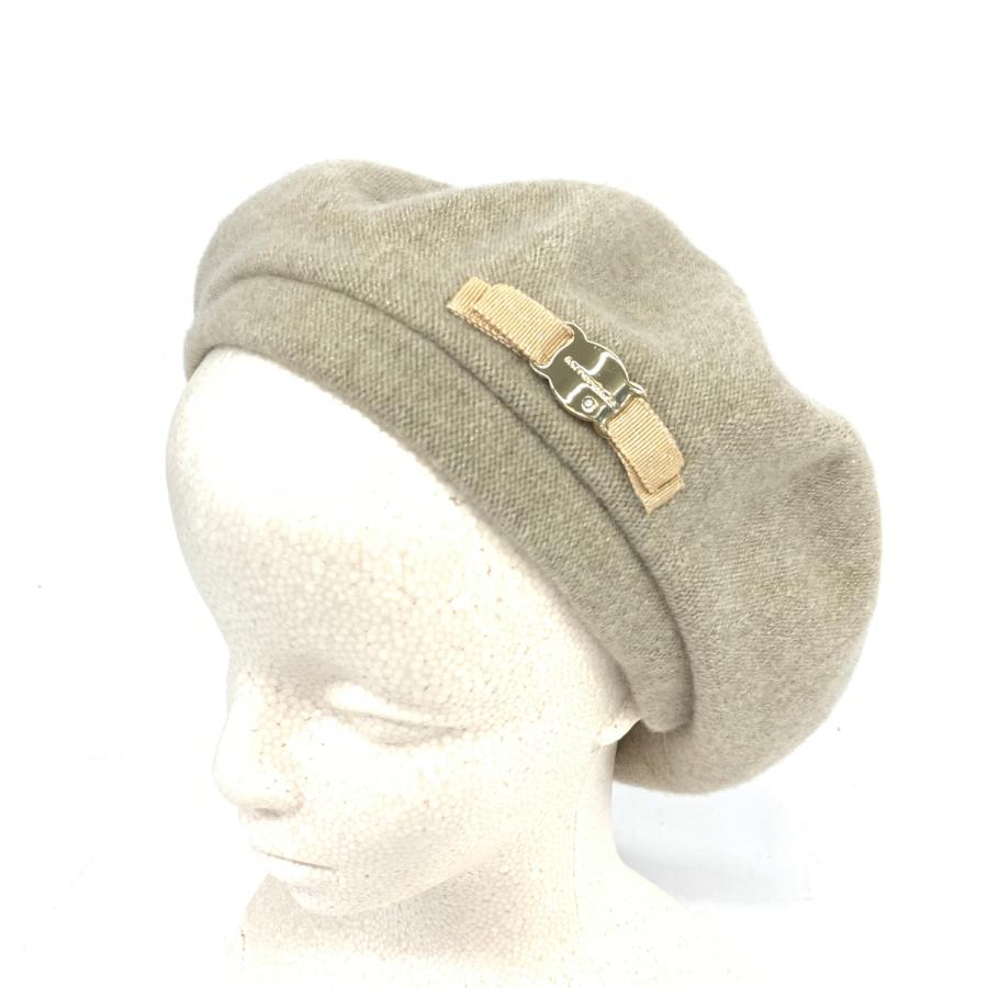 ANTEPRIMA アンテプリマ ニットベレー帽 美品 ベージュ 毛80 ANTEPRIMA アンテプリマ ニットベレー帽 美品 ベージュ 毛80