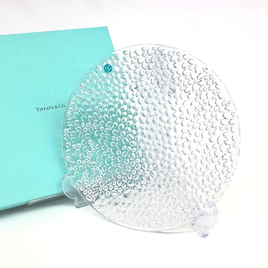 TIFFANY&Co. ティファニー コブルストーン ガラスプレート 28cm TIFFANY&Co. ティファニー コブルストーン ガラスプレート 28cm