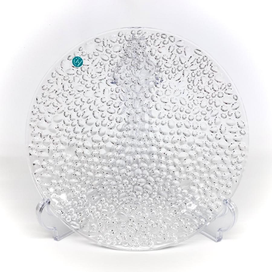 【希望者のみラッピング無料】 ティファニー TIFFANY&Co. コブルストーン 28cm ガラスプレート 皿・プレート