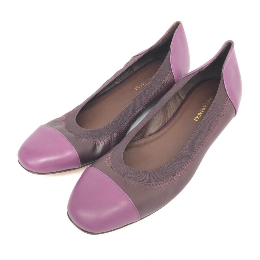 Bruno magli ブルーノマリ フラットパンプス 未使用品 39.5 パープル 