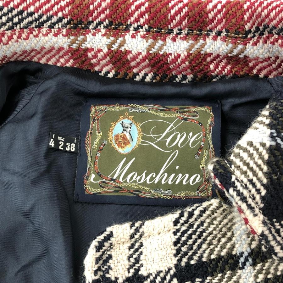 LOVE MOSCHINO ラブモスキーノ ポンチョコート 良好 サイズI38 