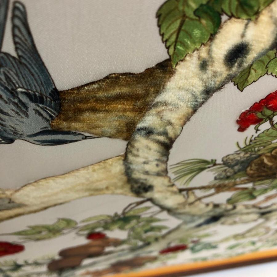 HERMES エルメス カレ90 AU COEUR DES BOIS(森の中で) 額装 HERMES エルメス カレ90 AU COEUR DES BOIS(森の中で) 額装