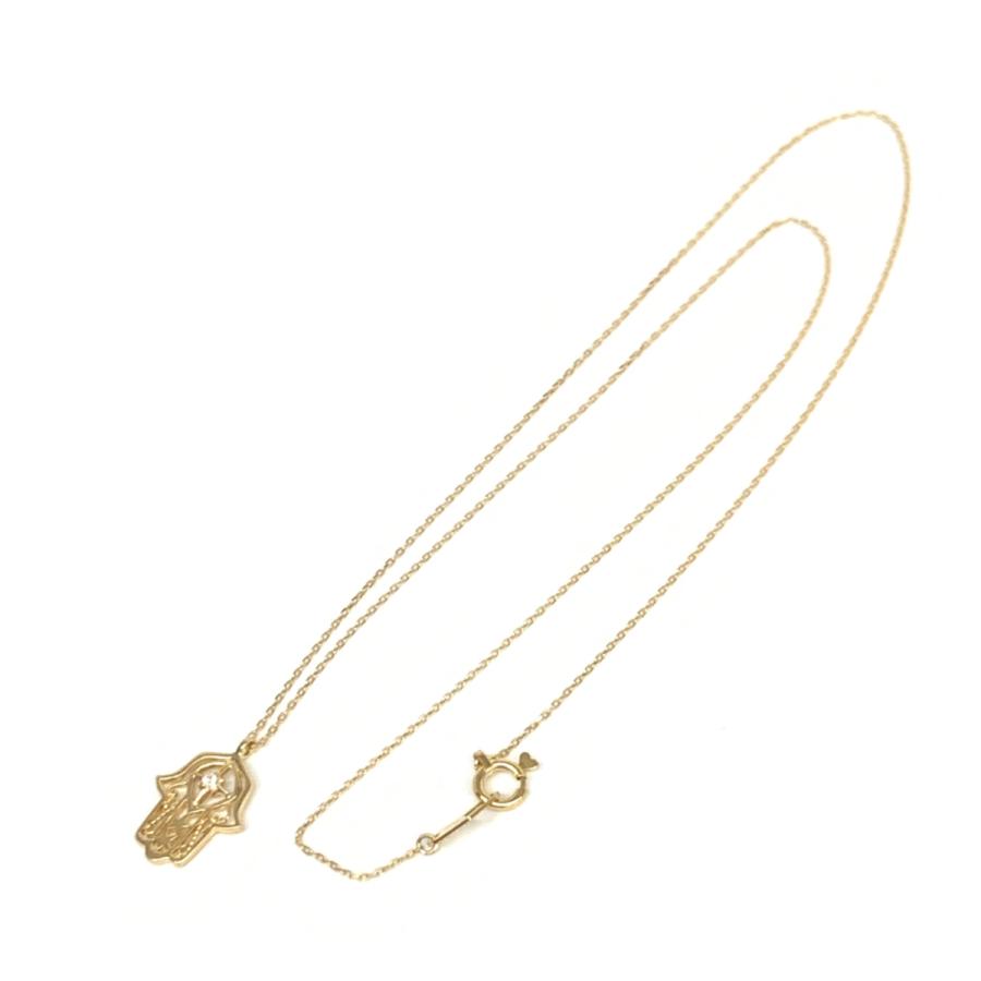 STAR JEWELRY スタージュエリー ネックレス 美品 ゴールドカラー K18YG 